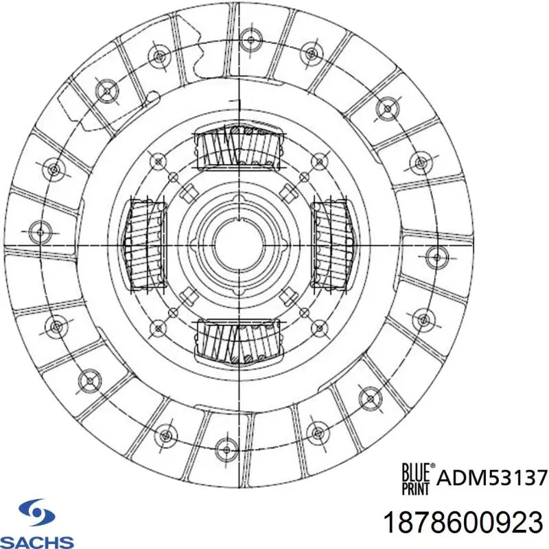 Купити 1878600923 Sachs Диск зчеплення