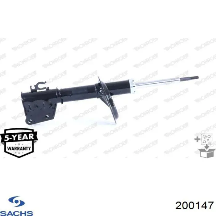 Амортизатор передньої підвіски, лівий Sachs 200147 ціна, від 36.88 USD