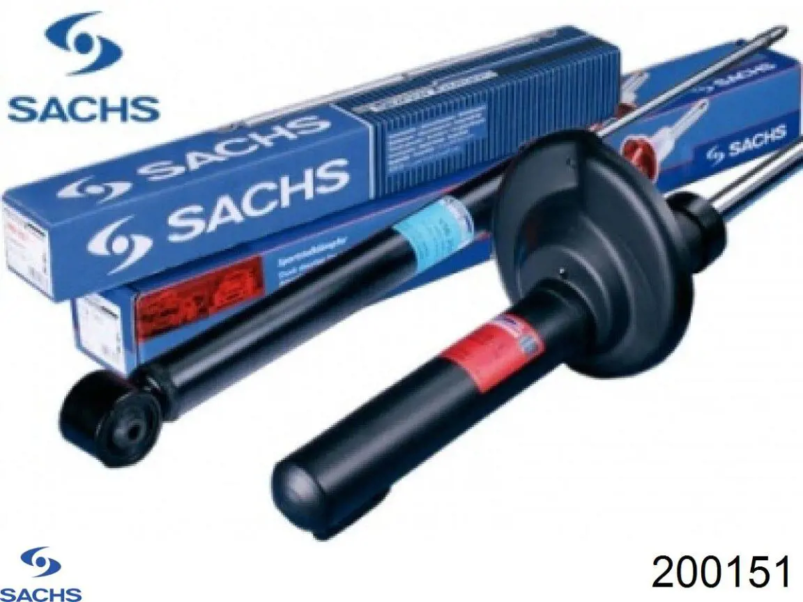 200151 Sachs амортизатор задній, лівий