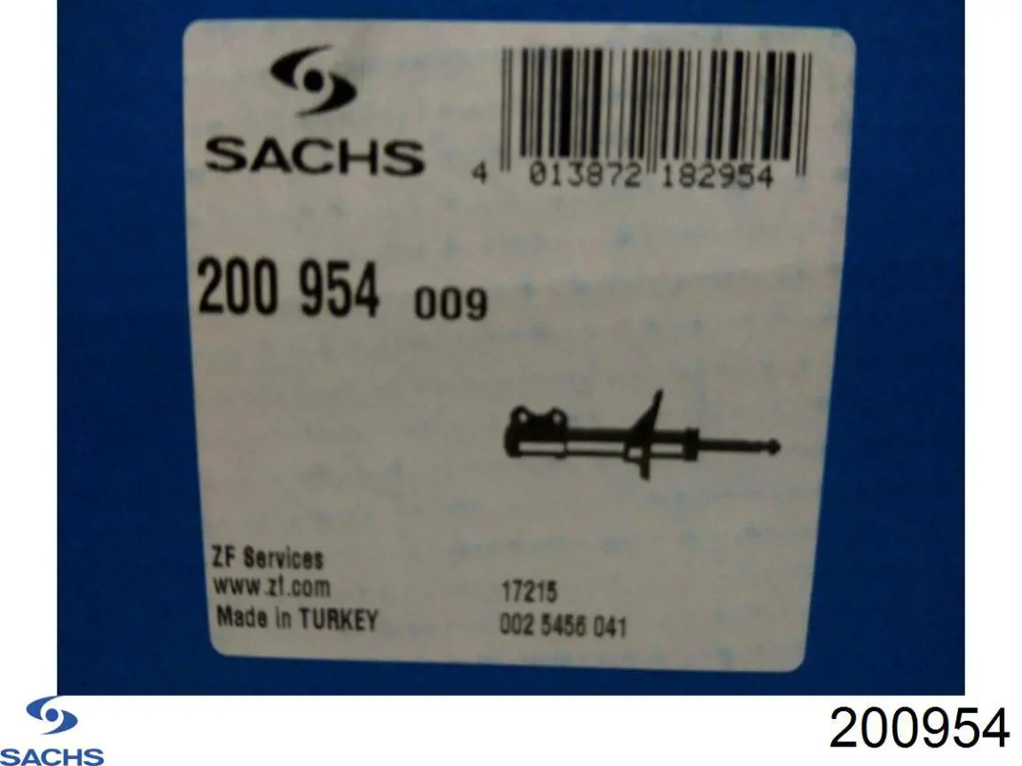 Купити 200954 Sachs Амортизатор передньої підвіски