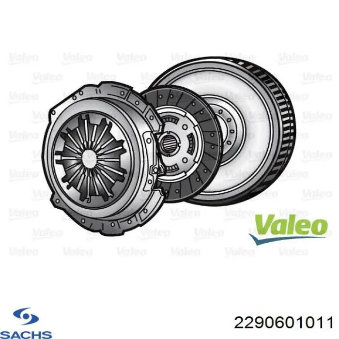 Комплект зчеплення (3 частини) Sachs 2290601011 ціна, від 700.78 USD