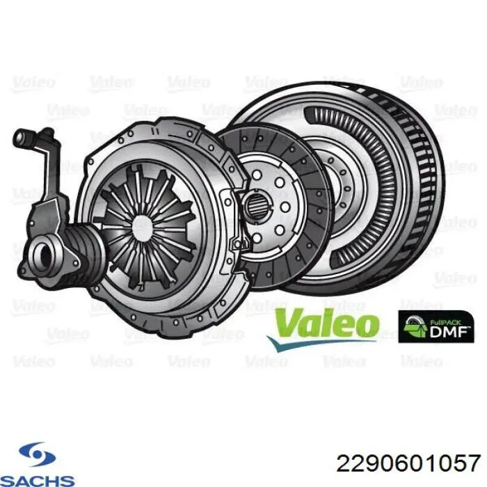 Купити 2290601057 Sachs Комплект зчеплення (диск, корзина, підшипник)