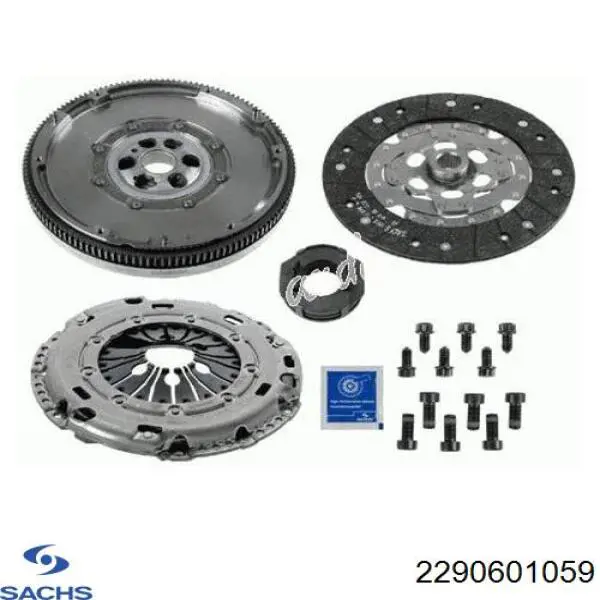 Купити 2290601059 Sachs Комплект зчеплення (диск, корзина, підшипник)