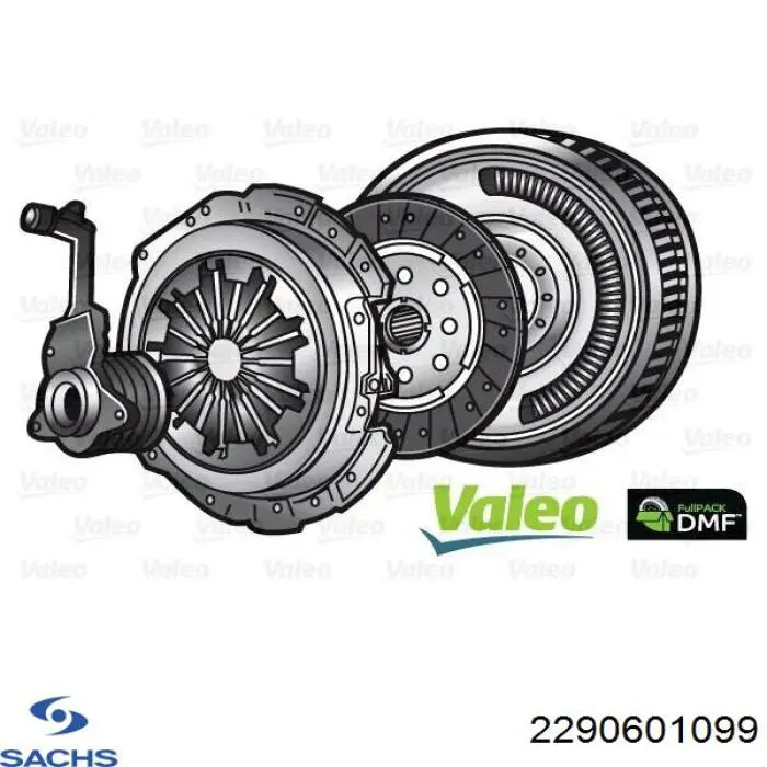 Комплект зчеплення (3 частини) Sachs 2290601099 ціна, від 731.15 USD