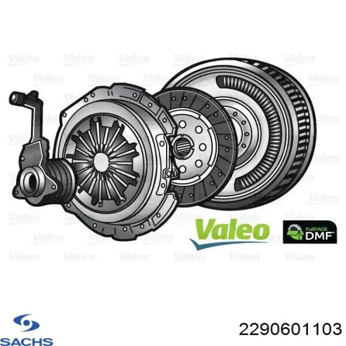 Купити 2290601103 Sachs Комплект зчеплення (диск, корзина, підшипник)