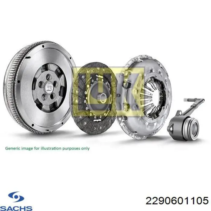 Купити 2290601105 Sachs Комплект зчеплення (диск, корзина, підшипник)