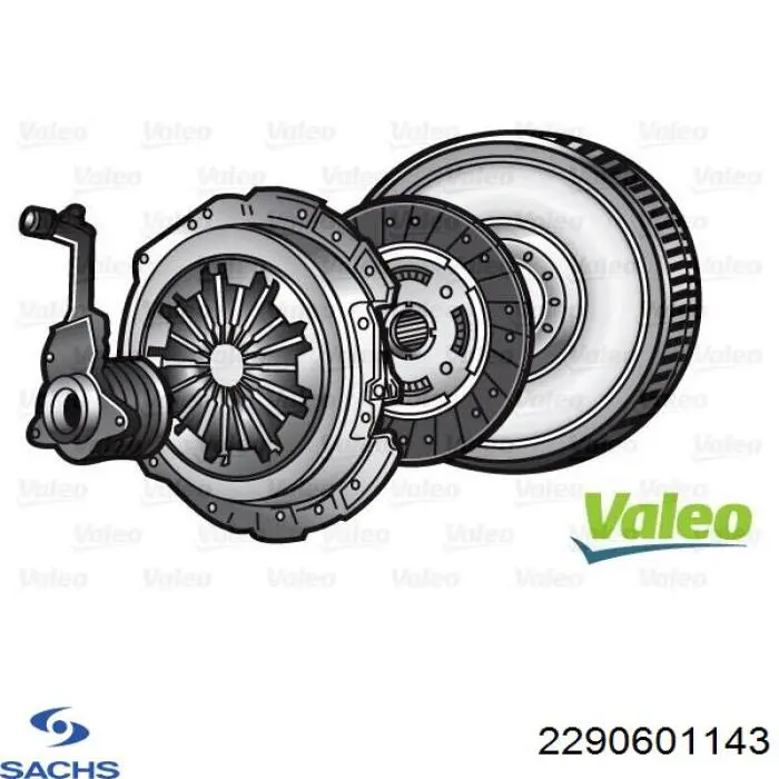 Купити 2290601143 Sachs Комплект зчеплення (диск, корзина, підшипник)