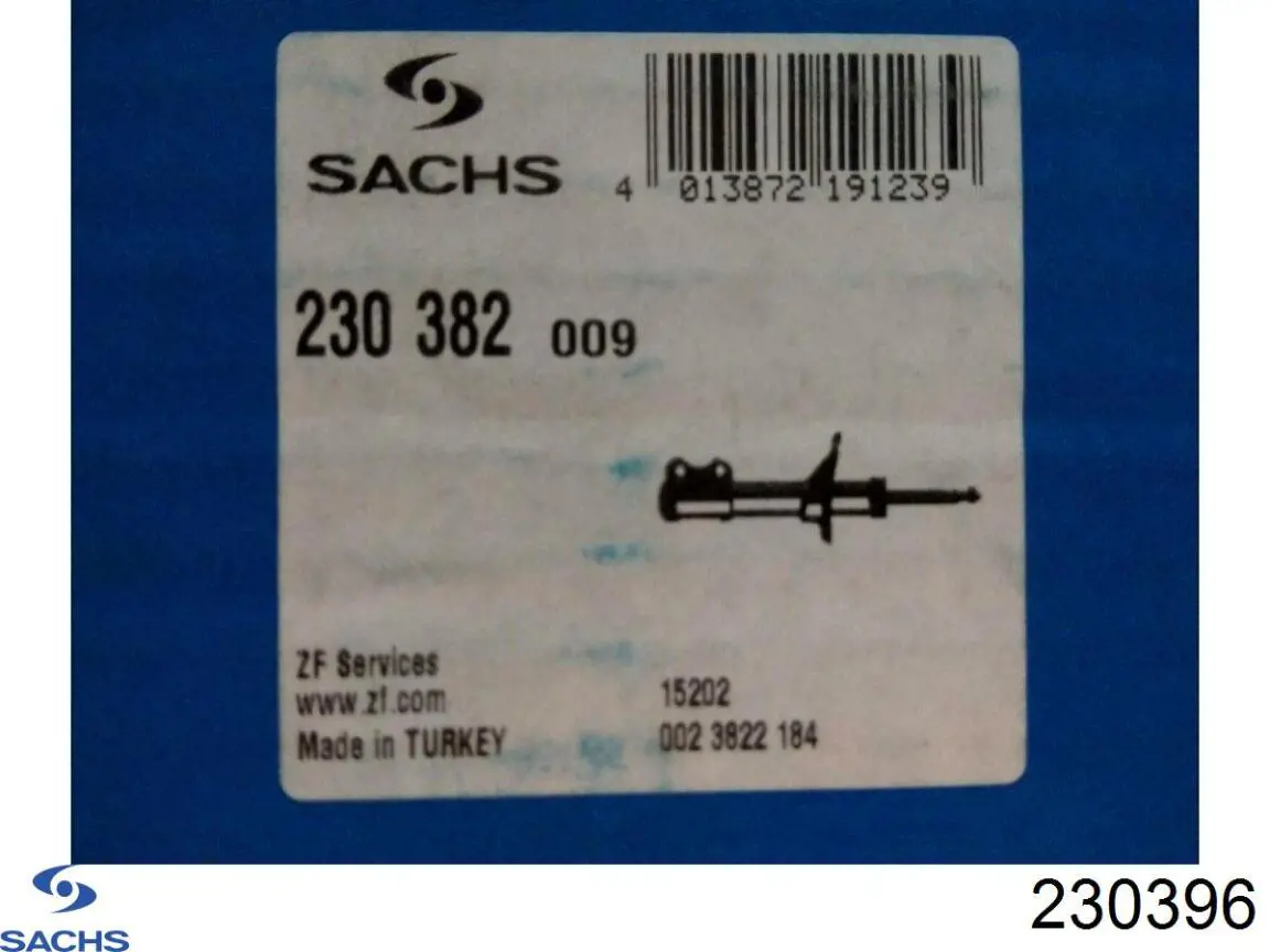 230396 Sachs амортизатор передній, правий