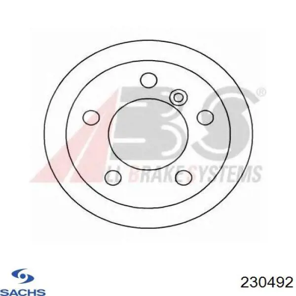 Амортизатор задній, правий 230492 Sachs