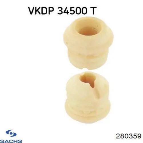 Амортизатор передньої підвіски, лівий Sachs 280359 ціна, від 65.72 USD