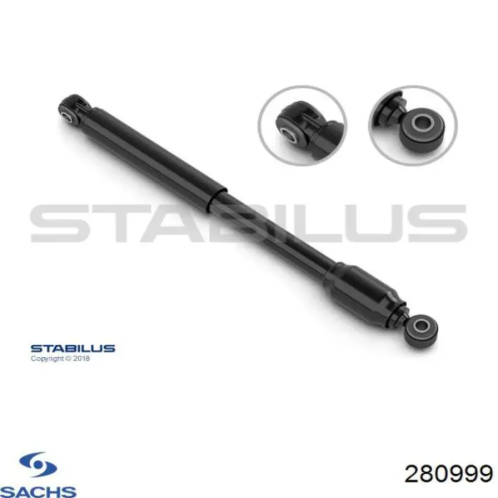 Купити 280999 Sachs Амортизатор рульової