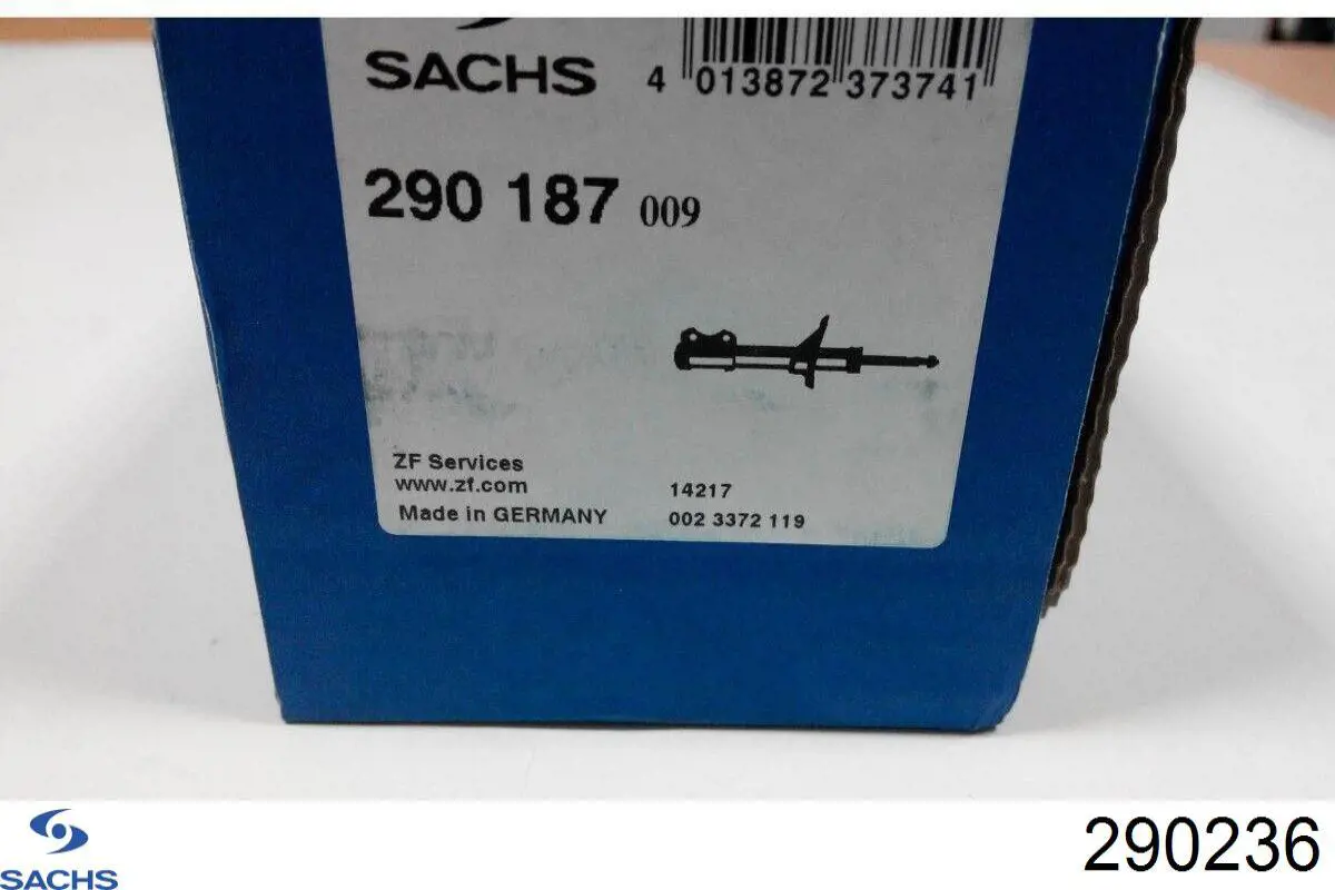 Амортизатор передній, правий 290236 Sachs