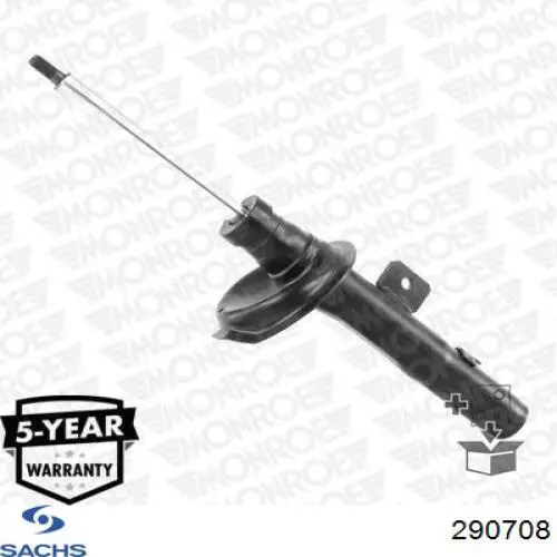 Амортизатор передній, правий Sachs 290708 ціна, від 68.70 USD