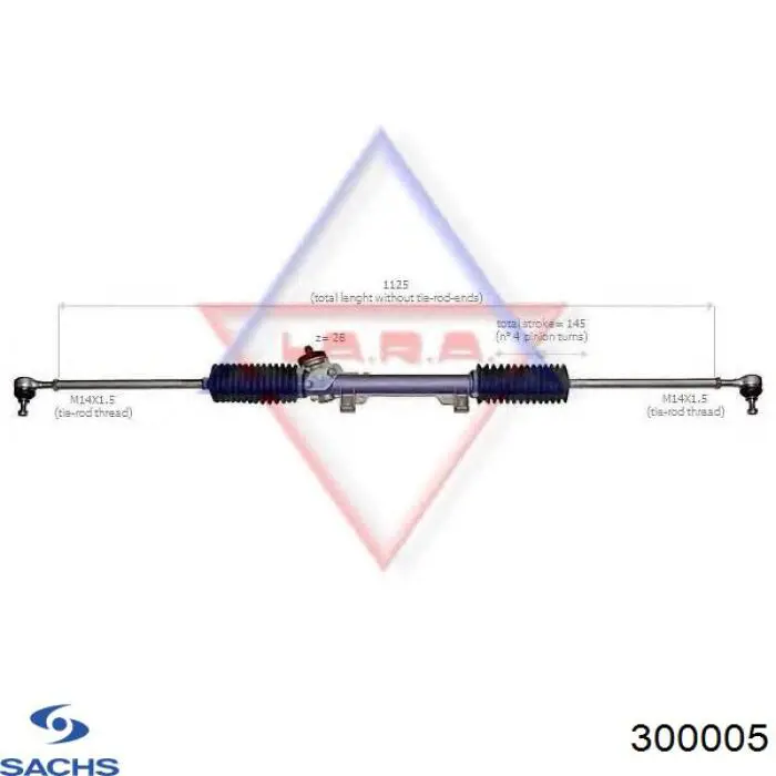 300005 Sachs Амортизатори задні