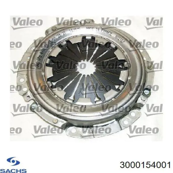 Купити 3000154001 Sachs Комплект зчеплення (диск, корзина, підшипник)