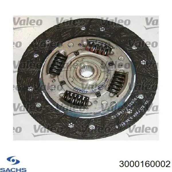 Комплект зчеплення (3 частини) Sachs 3000160002 ціна, від 106.72 USD