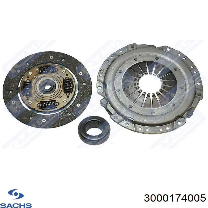 Купити 3000174005 Sachs Комплект зчеплення (диск, корзина, підшипник)