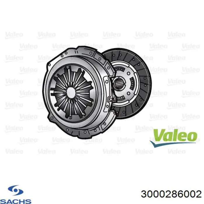 Купити 3000286002 Sachs Комплект зчеплення (диск, корзина, підшипник)