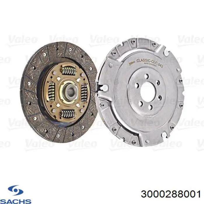 Купити 3000288001 Sachs Комплект зчеплення (диск, корзина, підшипник)