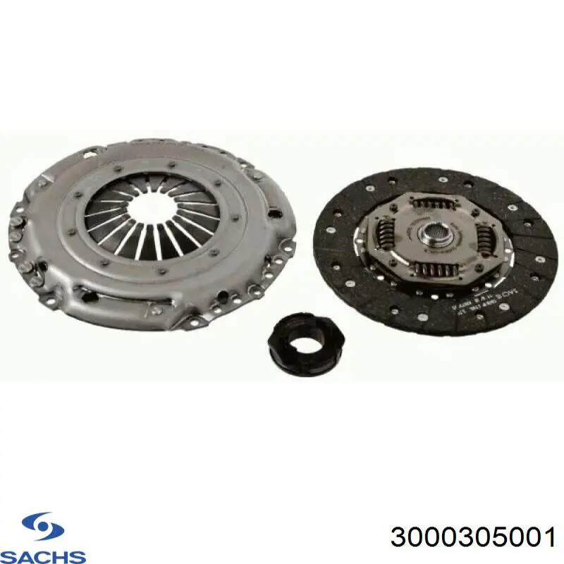 Купити 3000305001 Sachs Комплект зчеплення (диск, корзина, підшипник)