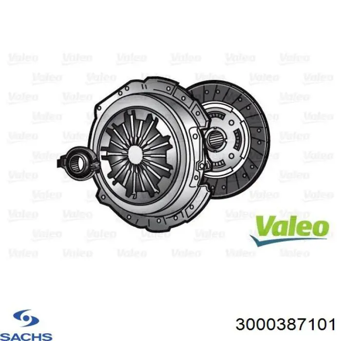 Комплект зчеплення (3 частини) Sachs 3000387101 ціна, від 156.06 USD