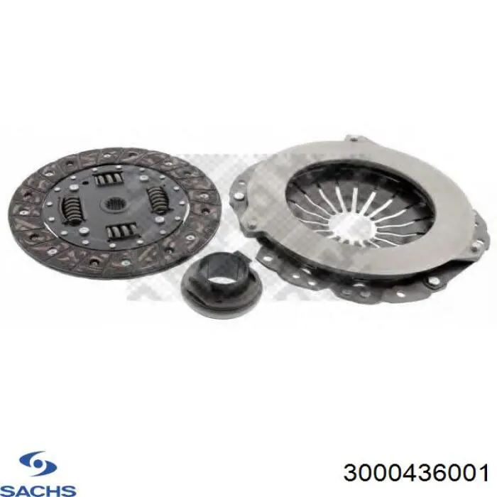 Комплект зчеплення (3 частини) Sachs 3000436001 ціна, від 68.35 USD