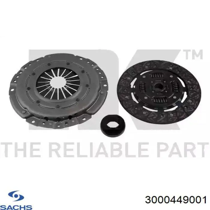 Комплект зчеплення (3 частини) Sachs 3000449001 ціна, від 84.46 USD