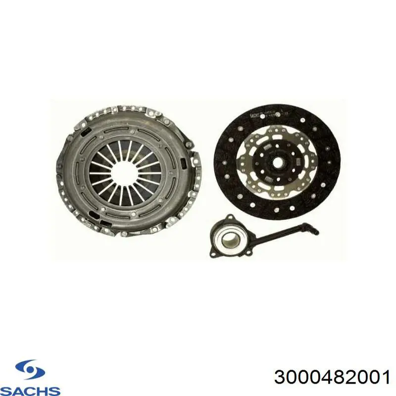 Комплект зчеплення (3 частини) Sachs 3000482001 ціна, від 99.53 USD