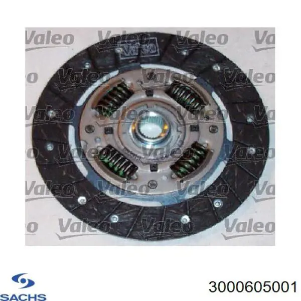 Купити 3000605001 Sachs Комплект зчеплення (диск, корзина, підшипник)