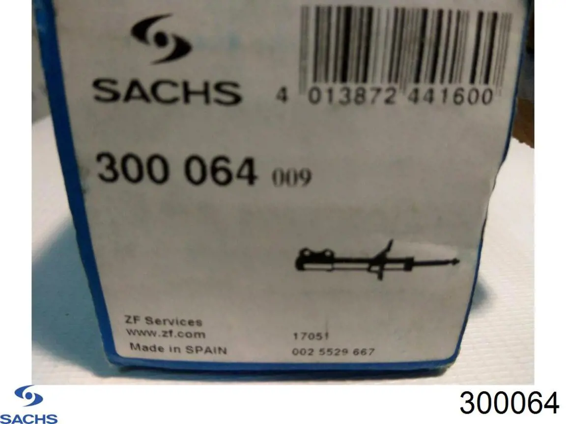 300064 Sachs амортизатор задній