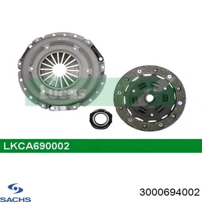 Комплект зчеплення (3 частини) Sachs 3000694002 ціна, від 184.12 USD