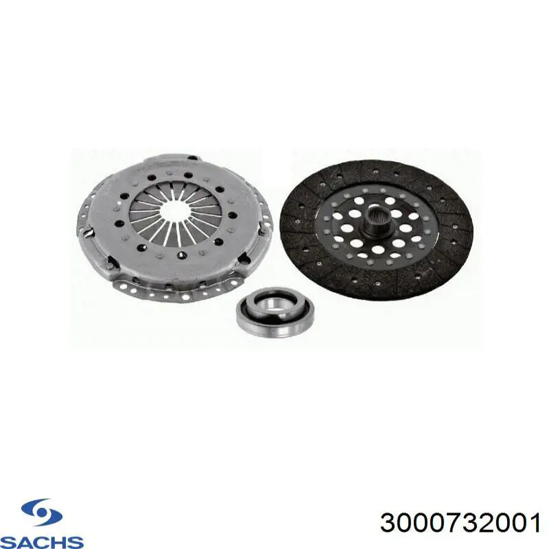 Комплект зчеплення (3 частини) Sachs 3000732001 ціна, від 281.69 USD