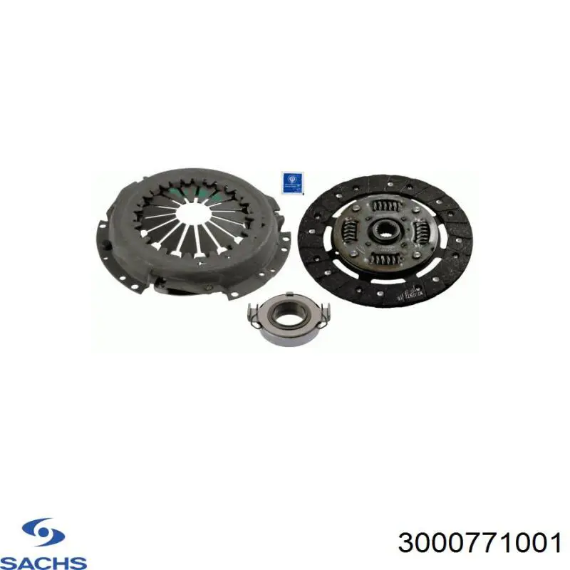 Купити 3000771001 Sachs Комплект зчеплення (диск, корзина, підшипник)