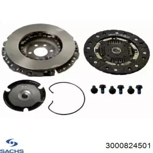 Комплект зчеплення (3 частини) Sachs 3000824501 ціна, від 121.41 USD