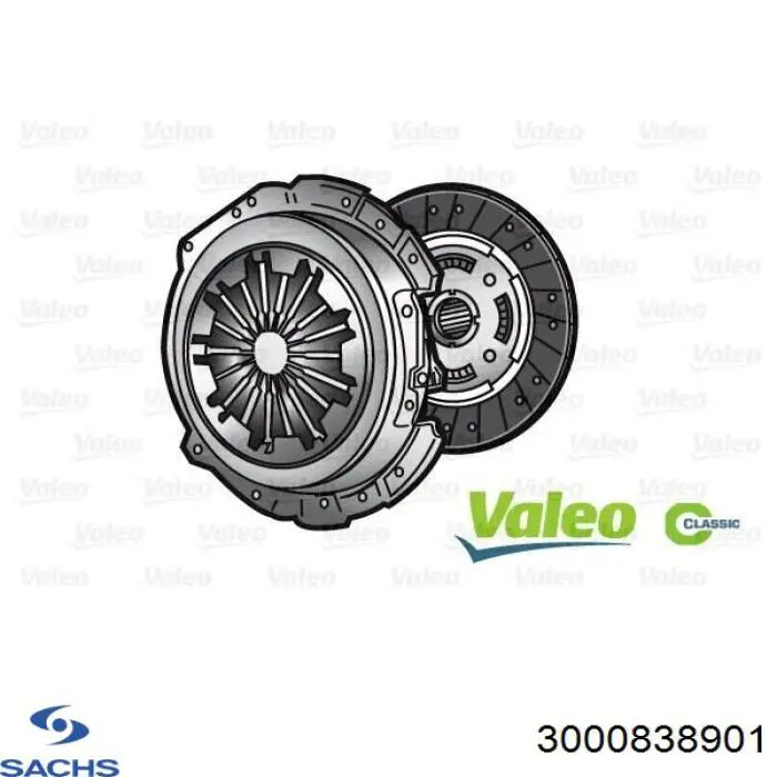 Комплект зчеплення (3 частини) Sachs 3000838901 ціна, від 96.53 USD