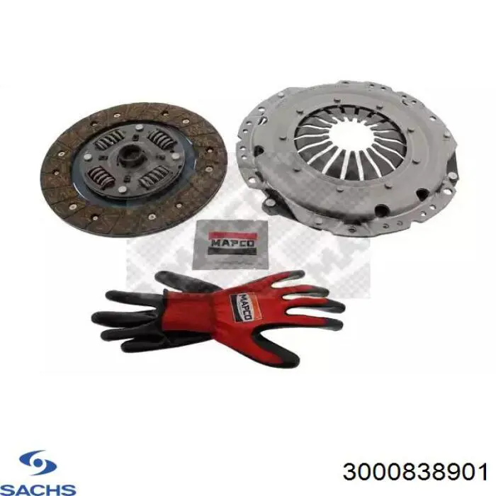 Купити 3000838901 Sachs Комплект зчеплення (диск, корзина, підшипник)