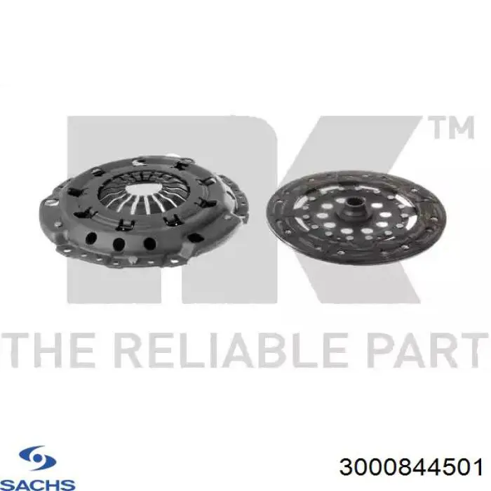Комплект зчеплення (3 частини) Sachs 3000844501 ціна, від 89.27 USD