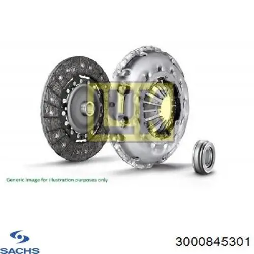 Комплект зчеплення (3 частини) Sachs 3000845301 ціна, від 97.47 USD