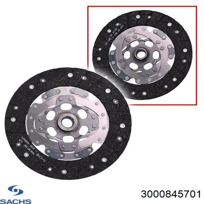 Комплект зчеплення (3 частини) Sachs 3000845701 ціна, від 151.43 USD