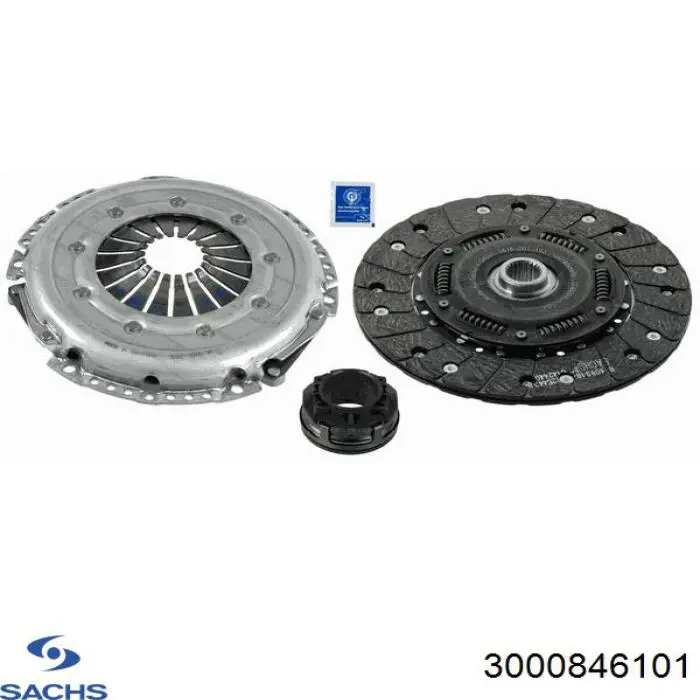 Купити 3000846101 Sachs Комплект зчеплення (диск, корзина, підшипник)