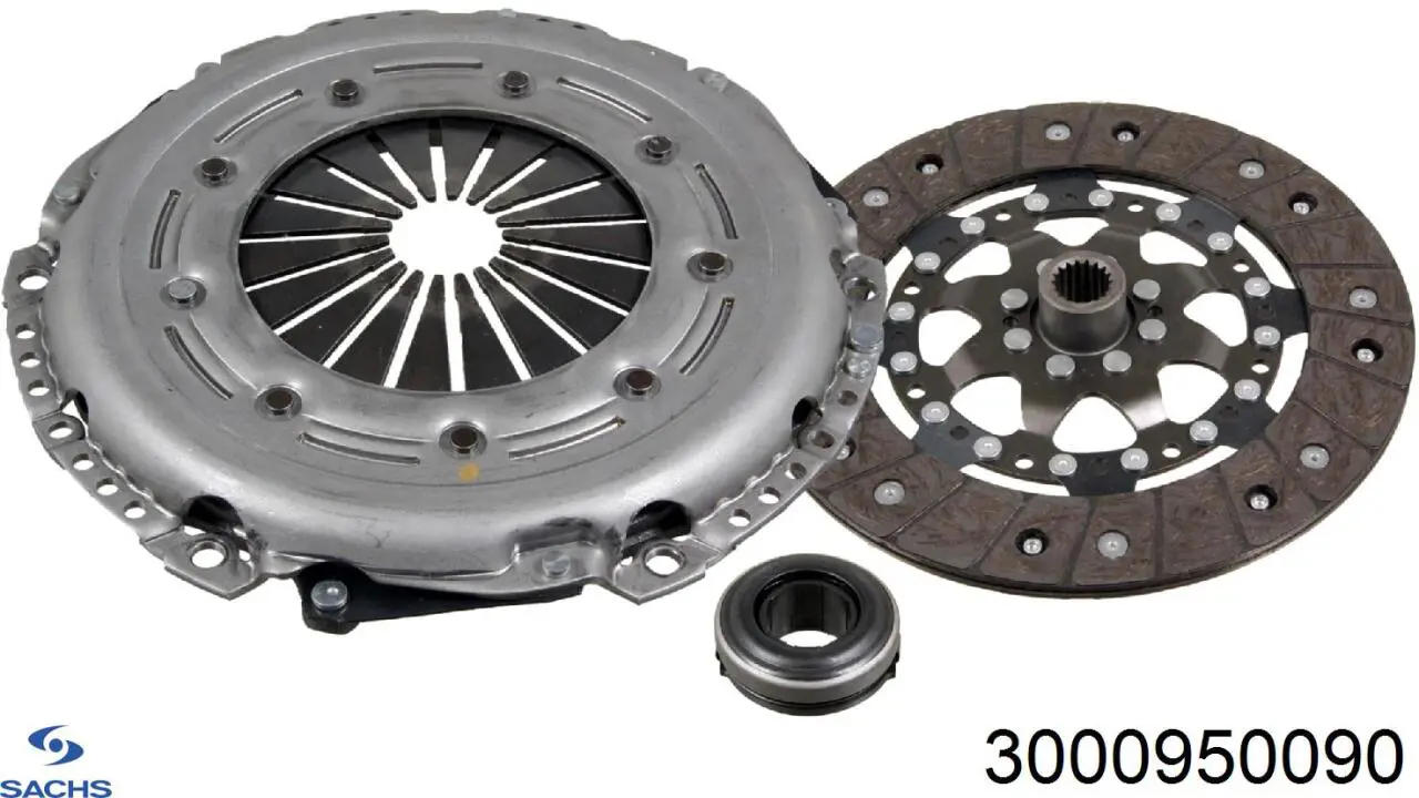 Комплект зчеплення (3 частини) Sachs 3000950090 ціна, від 131.20 USD