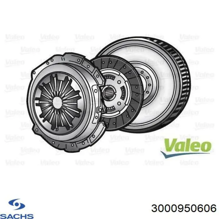 Комплект зчеплення (3 частини) Sachs 3000950606 ціна, від 120.04 USD