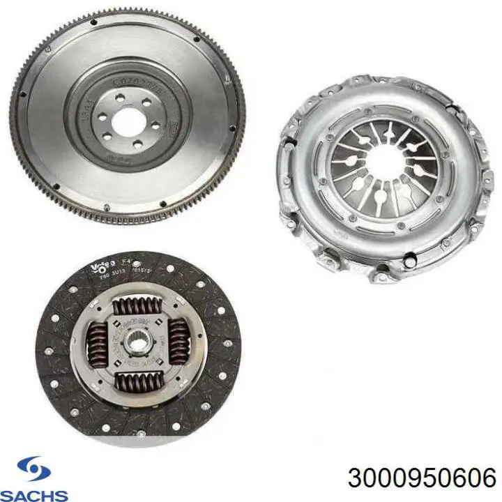 Купити 3000950606 Sachs Комплект зчеплення (диск, корзина, підшипник)