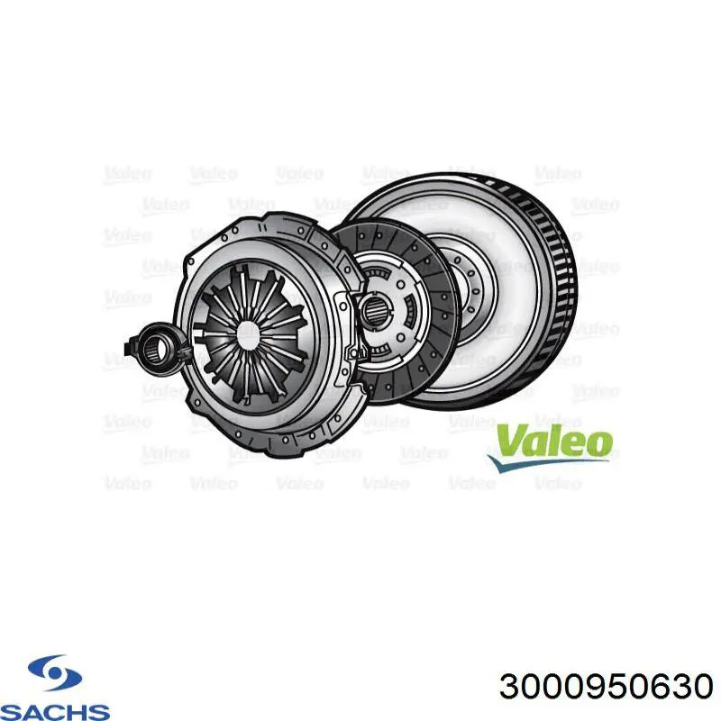 Комплект зчеплення (3 частини) Sachs 3000950630 ціна, від 279.73 USD