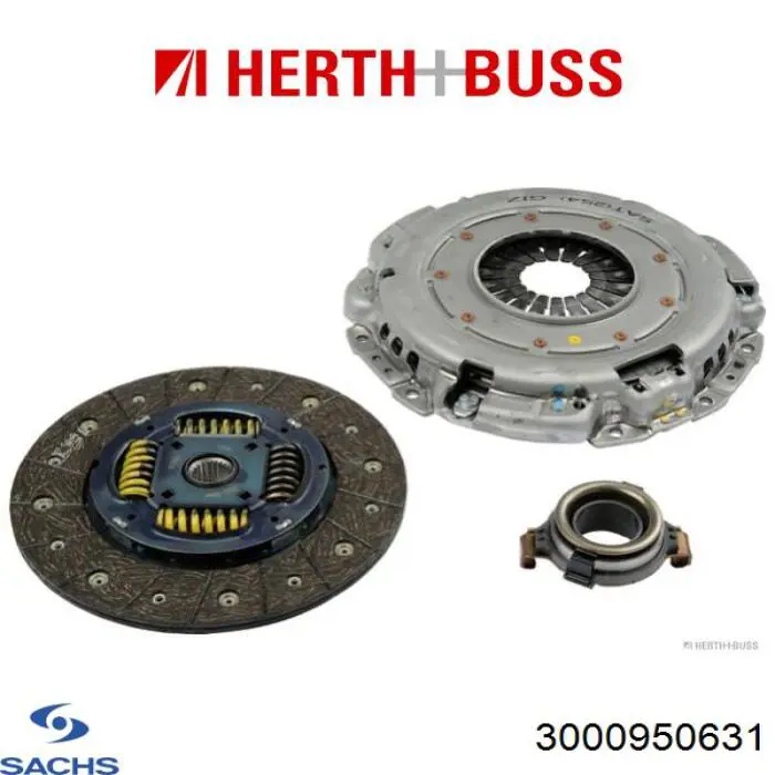 Комплект зчеплення (3 частини) Sachs 3000950631 ціна, від 318.90 USD