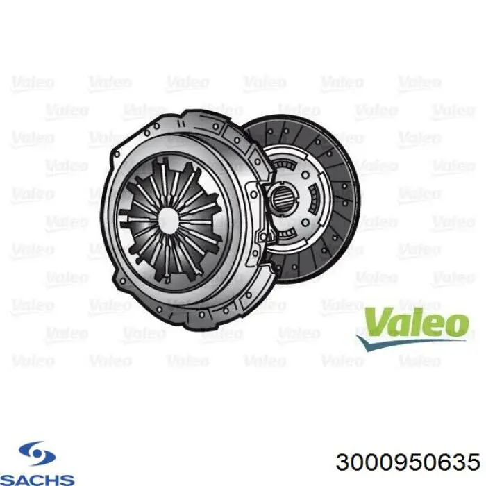 3000950635 Sachs Зчеплення в зборі