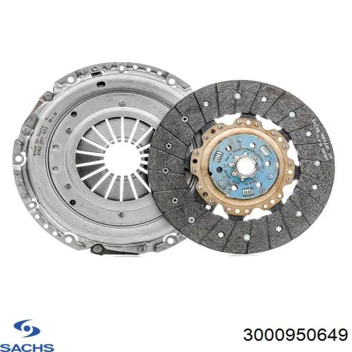 Комплект зчеплення (3 частини) Sachs 3000950649 ціна, від 255.12 USD