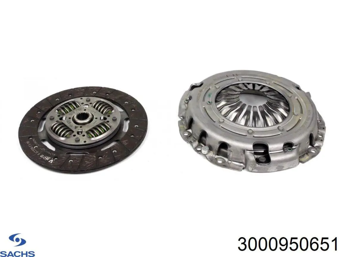 Комплект зчеплення (3 частини) Sachs 3000950651 ціна, від 163.76 USD