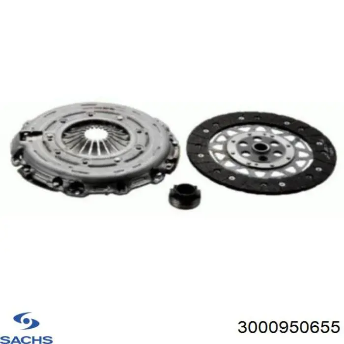 Комплект зчеплення (3 частини) Sachs 3000950655 ціна, від 241.49 USD