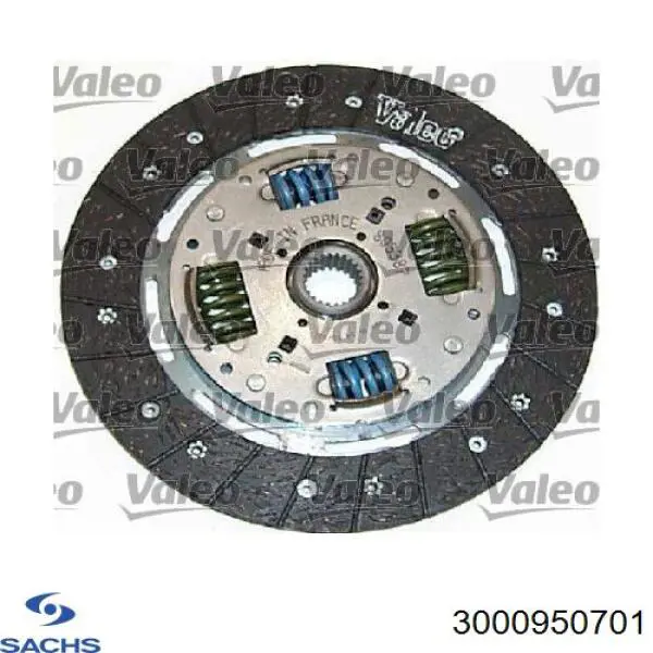 Комплект зчеплення (3 частини) Sachs 3000950701 ціна, від 141.25 USD